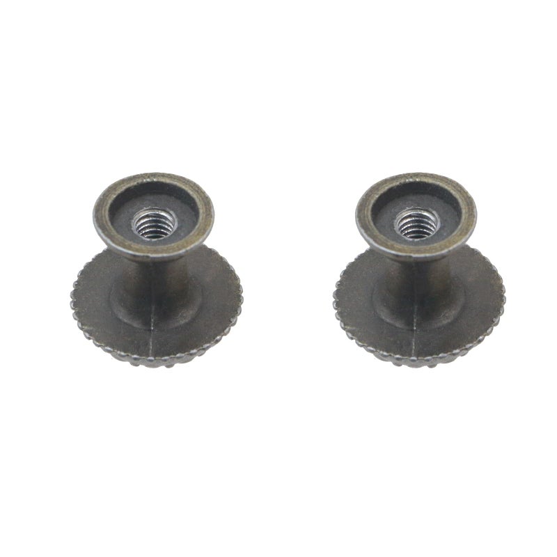 Geesatis 16 pcs Bronze Antique Knob Handles Flower Pattern Jewelry Box Drawer Cupboard Wardrobe Cabinet Pull Knobs Handles, with Mounting Screws, 0.7 x 0.6 inch, Mini Knobs - Image 4